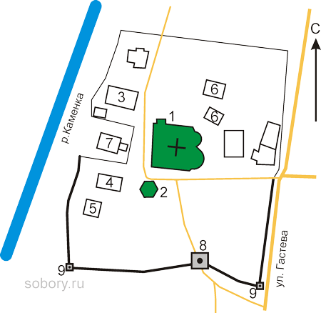 План Александровского монастыря, Суздаль