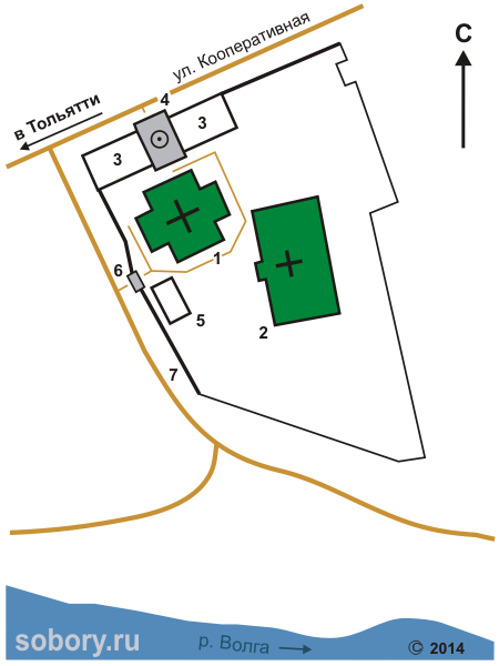 План Благовещенского скита в Федоровке