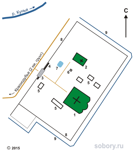 План Воронцовского Благовещенского монастыря
